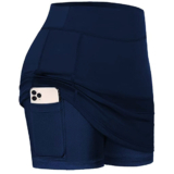 Women’s Active Skort with Inner Phone Pocket – NAVY / M