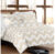 Chevron 7-Piece Comforter Set – King – White/Taupe