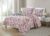 Bibb Home® 3-Piece Printed Reversible Quilt Set – King – Grey Red Floral