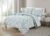 Bibb Home® 3-Piece Printed Reversible Quilt Set – Full/Queen – Mint Damask