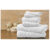 Bibb Home 100% Egyptian Cotton 6-Piece Towel Set – Solid – White