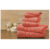 Bibb Home 100% Egyptian Cotton 6-Piece Towel Set – Solid – Coral