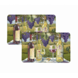 Bibb Home® Anti-Fatigue Cushioned Kitchen Mat (1 or 2-Pack) – Wine & Grape – 2-Pack