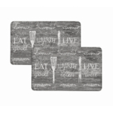Bibb Home® Anti-Fatigue Cushioned Kitchen Mat (1 or 2-Pack) – Eat Good – 1-Pack