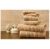Bibb Home 100% Egyptian Cotton 6-Piece Towel Set – Popcorn – Linen