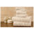 Bibb Home 100% Egyptian Cotton 6-Piece Towel Set – Popcorn – Ivory