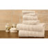Bibb Home 100% Egyptian Cotton 6-Piece Towel Set – Popcorn – Linen