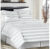 Horizontal Stripe 7-Piece Comforter Set – King – White/Grey