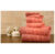 Bibb Home 100% Egyptian Cotton 6-Piece Towel Set – Popcorn – Coral