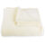 Cheer Collection Striped Flannel Blanket – 50 x 60 – Ivory