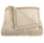 Cheer Collection Striped Flannel Blanket – 50 x 60 – Taupe