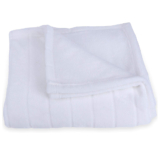 Cheer Collection Striped Flannel Blanket – 50 x 60 – White