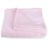 Cheer Collection Striped Flannel Blanket – 60 x 70 – Light Pink