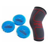 Reneg8Â® Knee Support Sleeve with 3 Reusable Hot/Cold Gel Packs