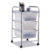 Metal Rolling 3-Drawer Storage Cart