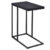 Black Wood and Steel C-Shape Side Table
