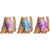 Women’s Anti-Cellulite High-Waisted Tie-Dye Biker Shorts (3-Pack) – Small / Medium