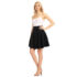 Women’s Versatile Stretchy Flared Casual Skater Skirt – X-Large – Charcoal