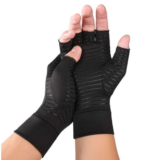 Copper-Infused Therapeutic Compression Gloves – Large