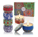 Assorted Scented Soy Candles (Set of 6)