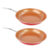 9.5″ Ultra-nonstick Copper Frying Pan with Stainless Steel Handle (2-Pack)