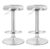 Brushed Stainless Steel Swivel Bar Stools (Set of 2)