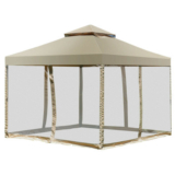 10′ x 10′ 2-Tier Outdoor Fully-Enclosed Gazebo