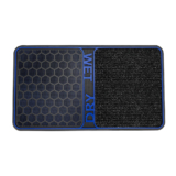 18″ x 32″ 2-in-1 Wet & Dry Shoe Cleaning Outdoor Floor Mats – Blue