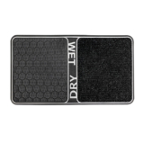 18″ x 32″ 2-in-1 Wet & Dry Shoe Cleaning Outdoor Floor Mats – Silver