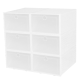 NewHomeâ„¢ 6-Drawer Opaque Shoe Bin – White