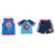 Batman, Captain America, Spider-Man or Ninja Turtles Toddler Set – Captain America – Blue – 4T
