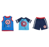 Batman, Captain America, Spider-Man or Ninja Turtles Toddler Set – Captain America – Blue – 5