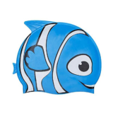 Kids’ Waterproof Silicone Swimming & Bathing Caps (1- to 2-Pack) – Blue – 1-Pack