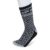 GaaHuu Men’s Brushed 2.7-TOG Patterned Thermal Socks – Black