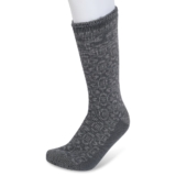 GaaHuu Men’s Brushed 2.7-TOG Patterned Thermal Socks – Grey