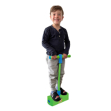 Hop & Squeak Pogo Stick – Green/Blue