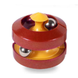 Rubik Cube Ball with Marble Track & Twist – Red/Yellow