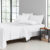 2,000-TC Bamboo Blend 6-Piece Sheet Set with Deep Pockets – Full – White