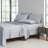 2,000-TC Bamboo Blend 6-Piece Sheet Set with Deep Pockets – Full – Silver