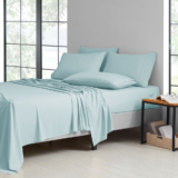 2,000-TC Bamboo Blend 6-Piece Sheet Set with Deep Pockets – Full – Aqua
