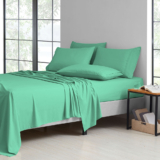 2,000-TC Bamboo Blend 6-Piece Sheet Set with Deep Pockets – Full – Evergreen