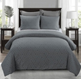 Donna Sharp® Seville 3-Piece Cotton Comforter Set – Queen Gray
