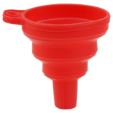 3-Inch Mini Silicone Collapsible Funnel – 3″ Silicone Collapsible Funnel-Red
