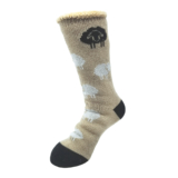 GaaHuu Women’s 4x Brushed Pattern Thermal Socks – tan sheep