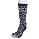 GaaHuu Women’s 4x Brushed Pattern Thermal Socks – black moose