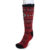 GaaHuu Women’s 4x Brushed Pattern Thermal Socks – red diamond fairisle
