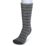 GaaHuu Women’s 4x Brushed Pattern Thermal Socks – grey allover fairisle
