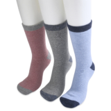 GaaHuu Women’s Super Soft Cushioned 1.6TOG Thermal Socks (3-Pack) – pink