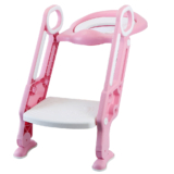 BabyLuv Training Toilet Seat with Step Stool – BabyLuv Training Toilet Seat WHT PNK