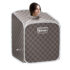 Portable Steam Spa Sauna with 9 Temperature Levels + Chair – Coffee